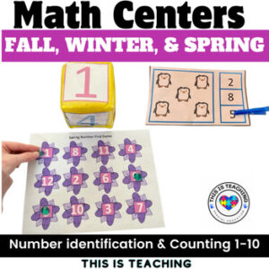 Math Centers & Games Seasons: Fall, Winter, & Spring