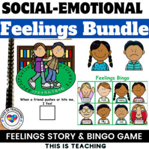 Feelings Story & Game Social Skills For Preschool Special Education
