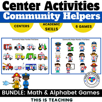 Community Helper Alphabet & Math Centers