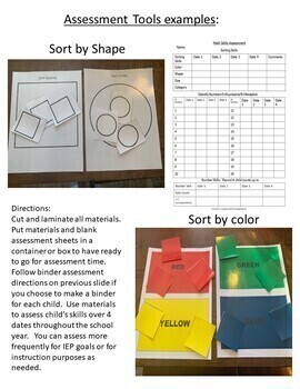 Academic Assessment Data Collection Forms for Preschool or Special Education - Image 2