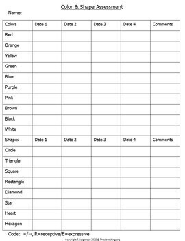 Academic Assessment Data Collection Forms for Preschool or Special Education - Image 4