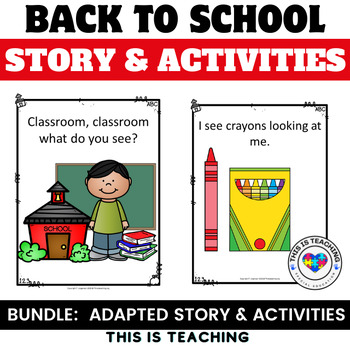 Back to School Adapted Books & Activities