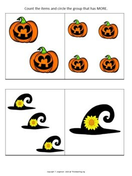 Fall & Halloween Bundle of Adapted Stories, Matching & Math Activities - Image 3
