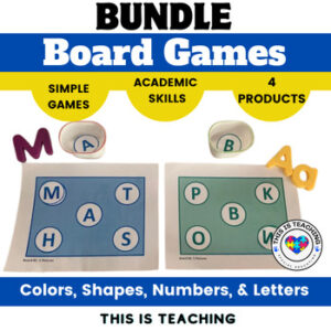 Turn Taking Academic Game Boards For Social Skills