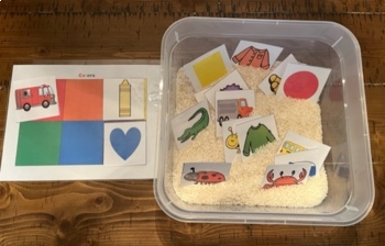 Bundle of Sensory Bin Academic Activities: Colors, Shapes, Numbers, and Letters - Image 2