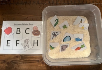 Bundle of Sensory Bin Academic Activities: Colors, Shapes, Numbers, and Letters - Image 4