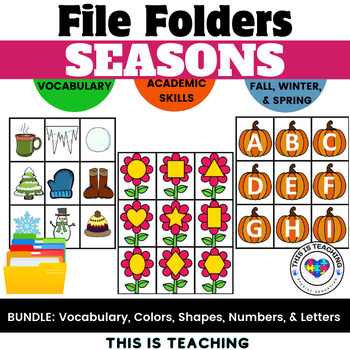 File Folder Games Seasons Activities Special Education