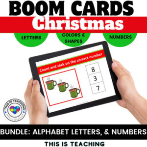 Christmas Digital Boom Cards Alphabet & Number Activities